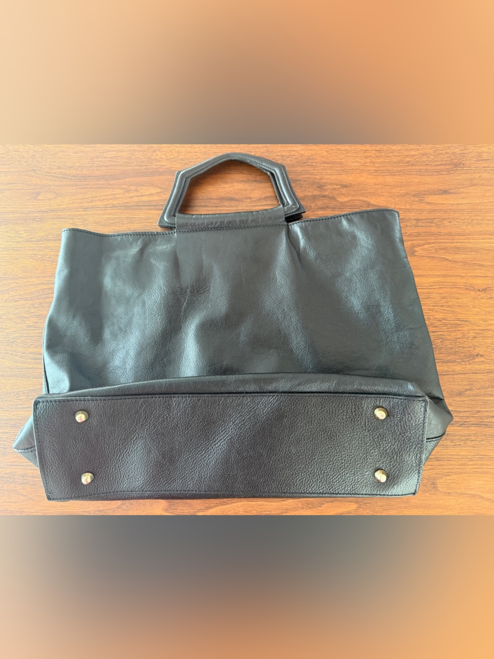 Anna Paola Italian Leather Convertible Tote - Picture 10 of 14